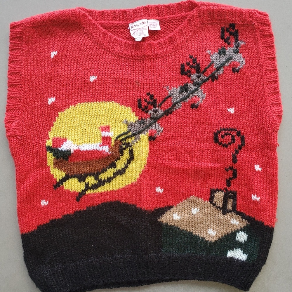 Vintage Christmas Sweater Vest